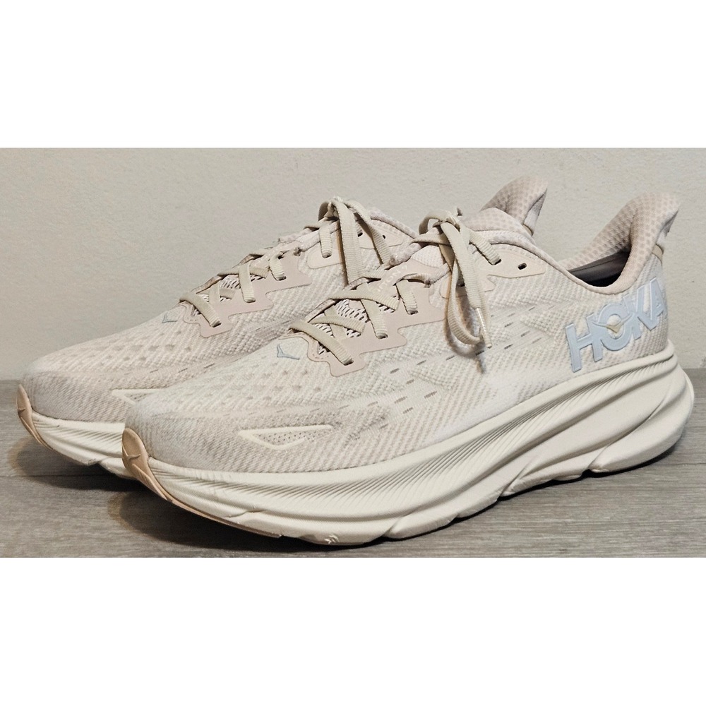 Hoka One One Clifton 9 Women's Size 11 B (Medium)‎ Running Shoes Beige